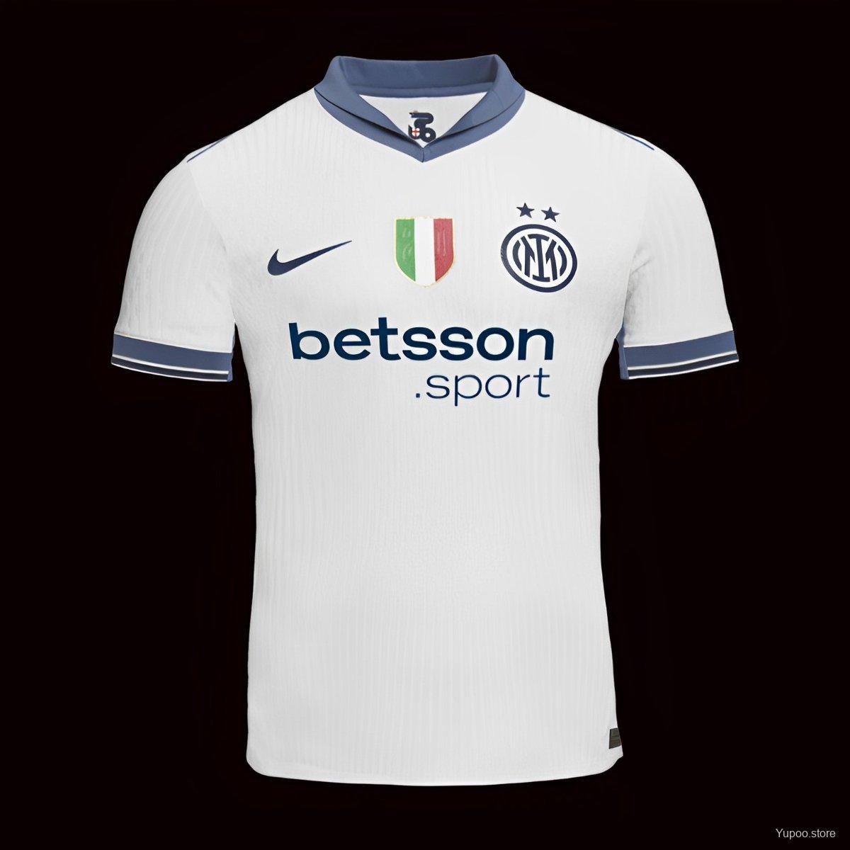 Camiseta de fútbol Inter Milan 2024/25 VISITANTE MANGA CORTA VERSION FAN